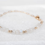 Moonstone Bracelet ~ Gold Filled or Sterling Silver 925 ~ MB018 - Maresia Jewelry