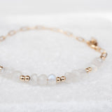 Moonstone Bracelet ~ Gold Filled or Sterling Silver 925 ~ MB018 - Maresia Jewelry