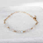 Moonstone Bracelet ~ Gold Filled or Sterling Silver 925 ~ MB018 - Maresia Jewelry