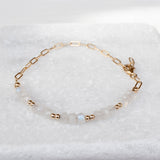 Moonstone Bracelet ~ Gold Filled or Sterling Silver 925 ~ MB018 - Maresia Jewelry