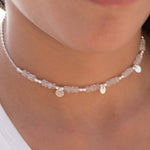 Moonstone Choker ~ Sterling Silver 925 or Gold Filled - Maresia Jewelry