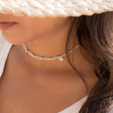 Moonstone Choker ~ Sterling Silver 925 or Gold Filled - Maresia Jewelry