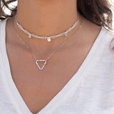 Moonstone Choker ~ Sterling Silver 925 or Gold Filled - Maresia Jewelry