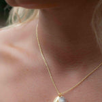 Moonstone, Copper Turquoise or Labradorite Necklace ~ Charm ~ Gold plated 18k ~ Bohemian ~ Nugget ~ MN113