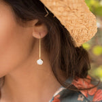 Moonstone Earrings ~ 18k Gold Plated~ME090 - Maresia Jewelry
