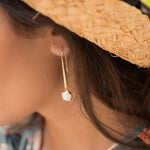Moonstone Earrings ~ 18k Gold Plated~ME090 - Maresia Jewelry