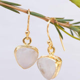 Moonstone Earrings ~ Gold Vermeil  ~ ME116 - Maresia Jewelry