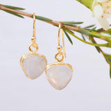 Moonstone Earrings ~ Gold Vermeil  ~ ME116 - Maresia Jewelry