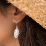 Moonstone Earrings ~ Sterling Silver 925~ME075 - Maresia Jewelry
