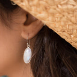 Moonstone Earrings ~ Sterling Silver 925~ME075 - Maresia Jewelry