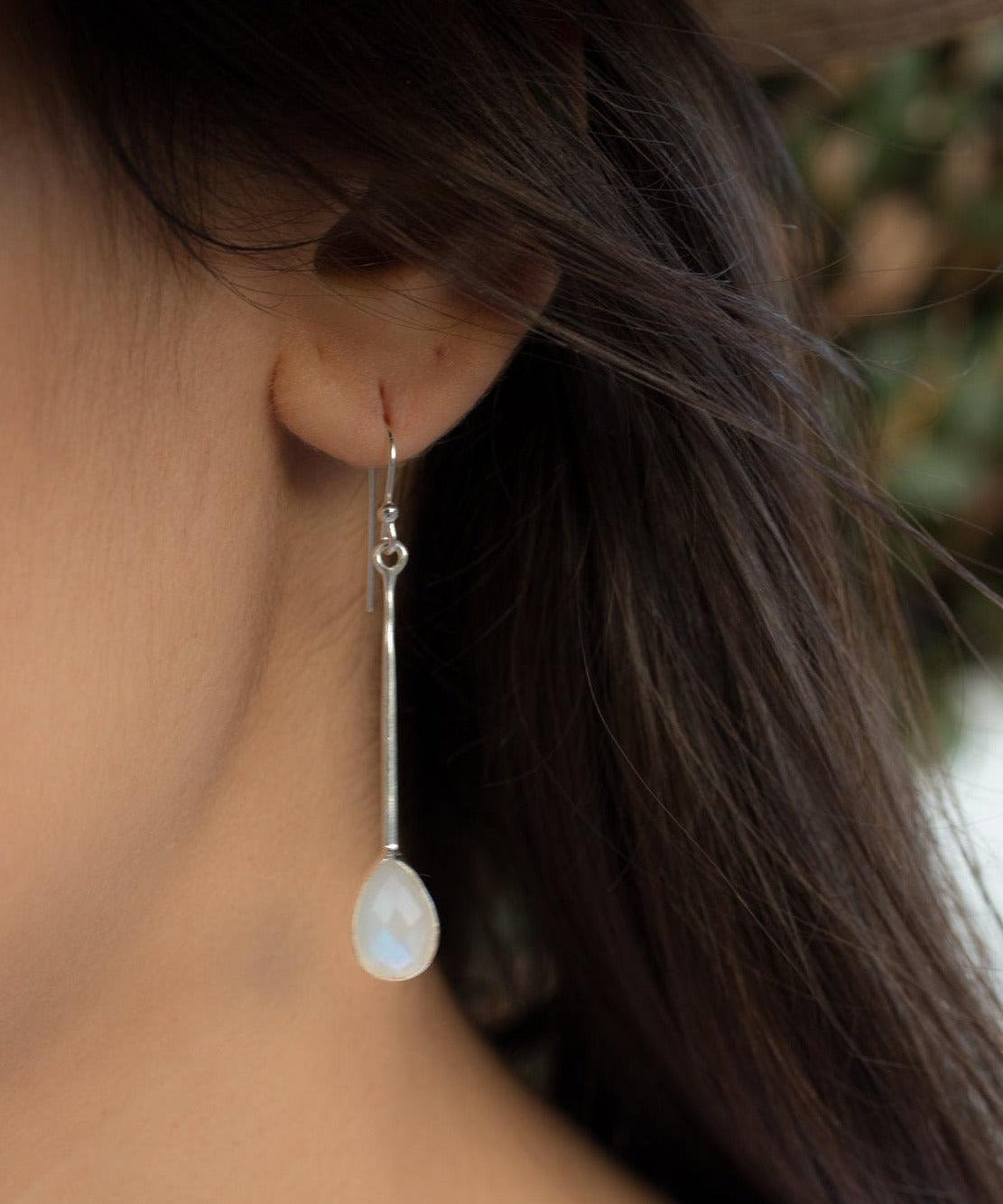 Moonstone Earrings ~ Sterling Silver 925  ~ ME134 - Maresia Jewelry