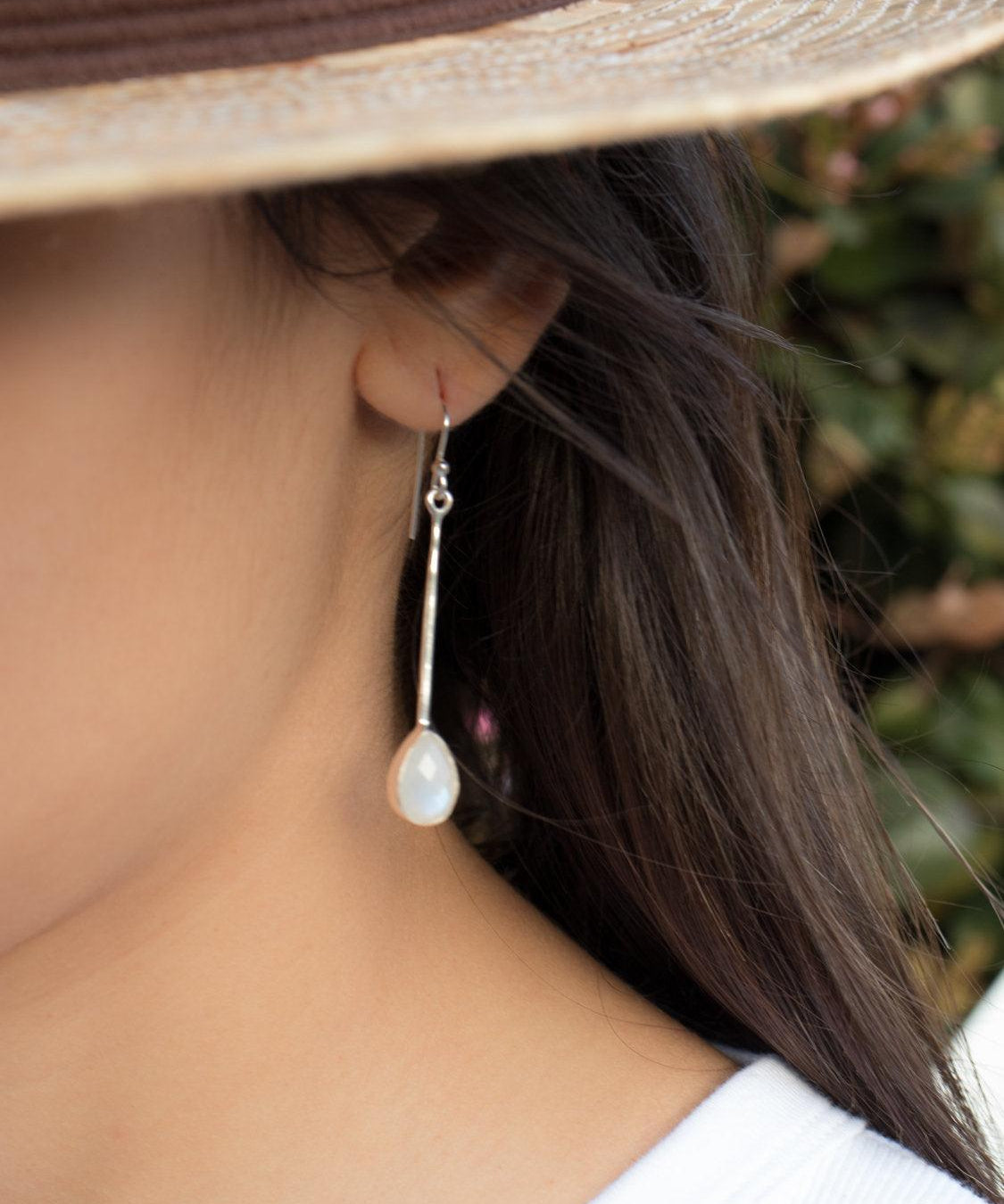 Moonstone Earrings ~ Sterling Silver 925  ~ ME134 - Maresia Jewelry