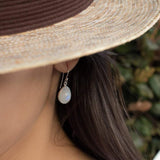 Moonstone Earrings ~ Sterling Silver 925 ~ ME142 - Maresia Jewelry