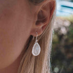 Moonstone Earrings ~ Sterling Silver 925 ~ ME195 - Maresia Jewelry
