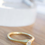 Moonstone Gold Ring ~ Delicate ~ 18k Gold Plated ~ Handmade ~ Gemstone~Statement ~Everyday~ Hippie~Bohemian~June Birthstone~Stackable MR332