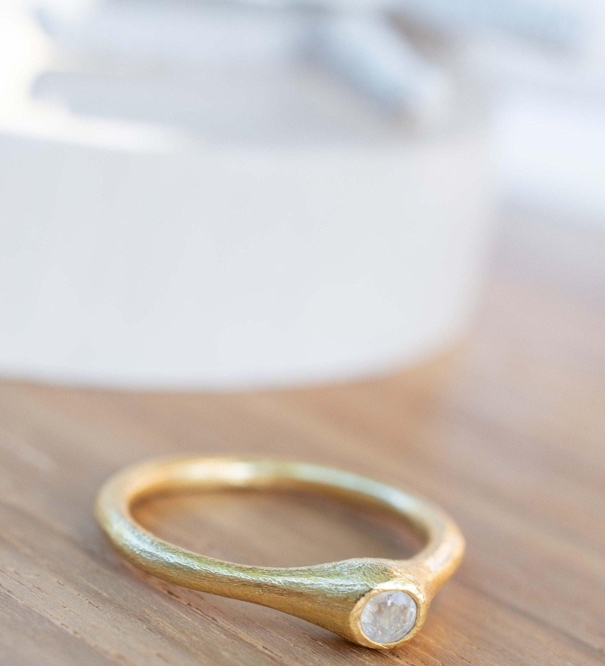 Moonstone Gold Ring ~ Delicate ~ 18k Gold Plated ~ Handmade ~ Gemstone~Statement ~Everyday~ Hippie~Bohemian~June Birthstone~Stackable MR332