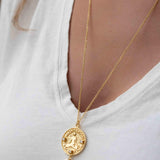 Moonstone, Labradorite or Aqua Chalcedony Meditation Peace Yoga Necklace ~ Charm ~ Gold plated 18k ~ Bohemian ~ Cubic zirconia ~ MN118