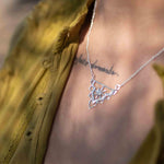 Moonstone Mandala Necklace ~ Sterling Silver 925 ~Jewelry ~ Beaded Chain ~ Minimalist~ Handmade~ Thin Chain~ Delicate ~Layered ~ MN071