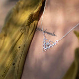 Moonstone Mandala Necklace ~ Sterling Silver 925 ~Jewelry ~ Beaded Chain ~ Minimalist~ Handmade~ Thin Chain~ Delicate ~Layered ~ MN071