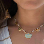 Moonstone Necklace ~ Gold Plated 18k ~Jewelry ~ Gift For Her ~ Minimalist~ Handmade~ Thin Chain~ Delicate ~Layered ~ MN138