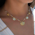 Moonstone Necklace ~ Gold Plated 18k ~Jewelry ~ Gift For Her ~ Minimalist~ Handmade~ Thin Chain~ Delicate ~Layered ~ MN138