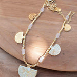 Moonstone Necklace ~ Gold Plated 18k ~Jewelry ~ Gift For Her ~ Minimalist~ Handmade~ Thin Chain~ Delicate ~Layered ~ MN138