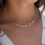 Moonstone Necklace ~ Gold Plated 18k ~Jewelry ~ Gift For Her ~ Minimalist~ Handmade~ Thin Chain~ Delicate ~Layered ~ MN141