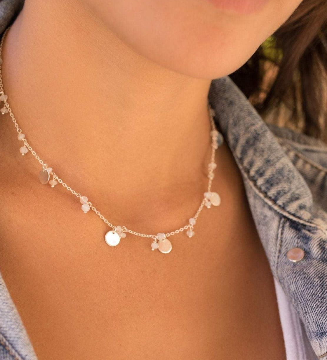 Moonstone Necklace ~ Sterling Silver 925 - Maresia Jewelry