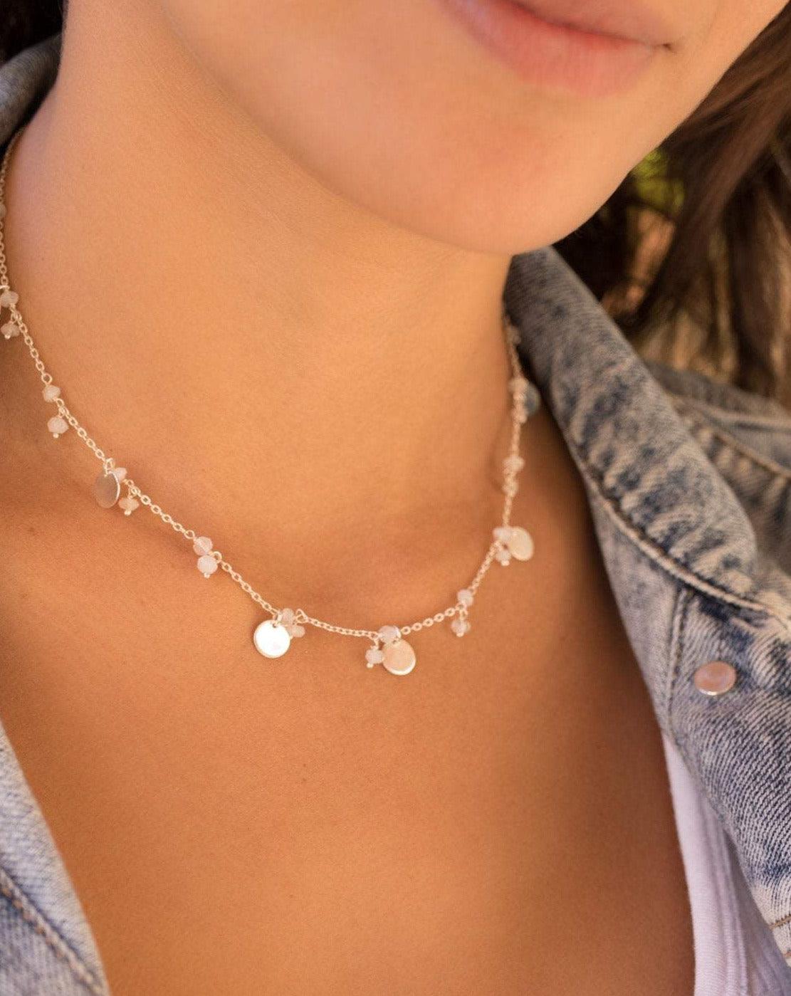 Moonstone Necklace ~ Sterling Silver 925 - Maresia Jewelry