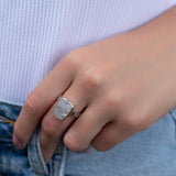 Moonstone ~ Sterling Silver 925 ~ Handmade ~ Gemstone ~ Statement ~ Everyday ~  Rectangular stone ~ Hippie ~Bohemian~June Birthstone~ MR221