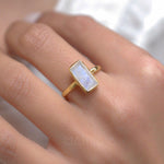 Moonstone Ring ~ 18k Gold Plated ~ MR023 - Maresia Jewelry
