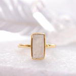 Moonstone Ring ~ 18k Gold Plated ~ MR023 - Maresia Jewelry
