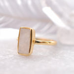 Moonstone Ring ~ 18k Gold Plated ~ MR023 - Maresia Jewelry