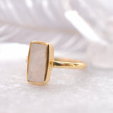 Moonstone Ring ~ 18k Gold Plated ~ MR023 - Maresia Jewelry