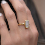 Moonstone Ring ~ 18k Gold Plated ~ MR023 - Maresia Jewelry