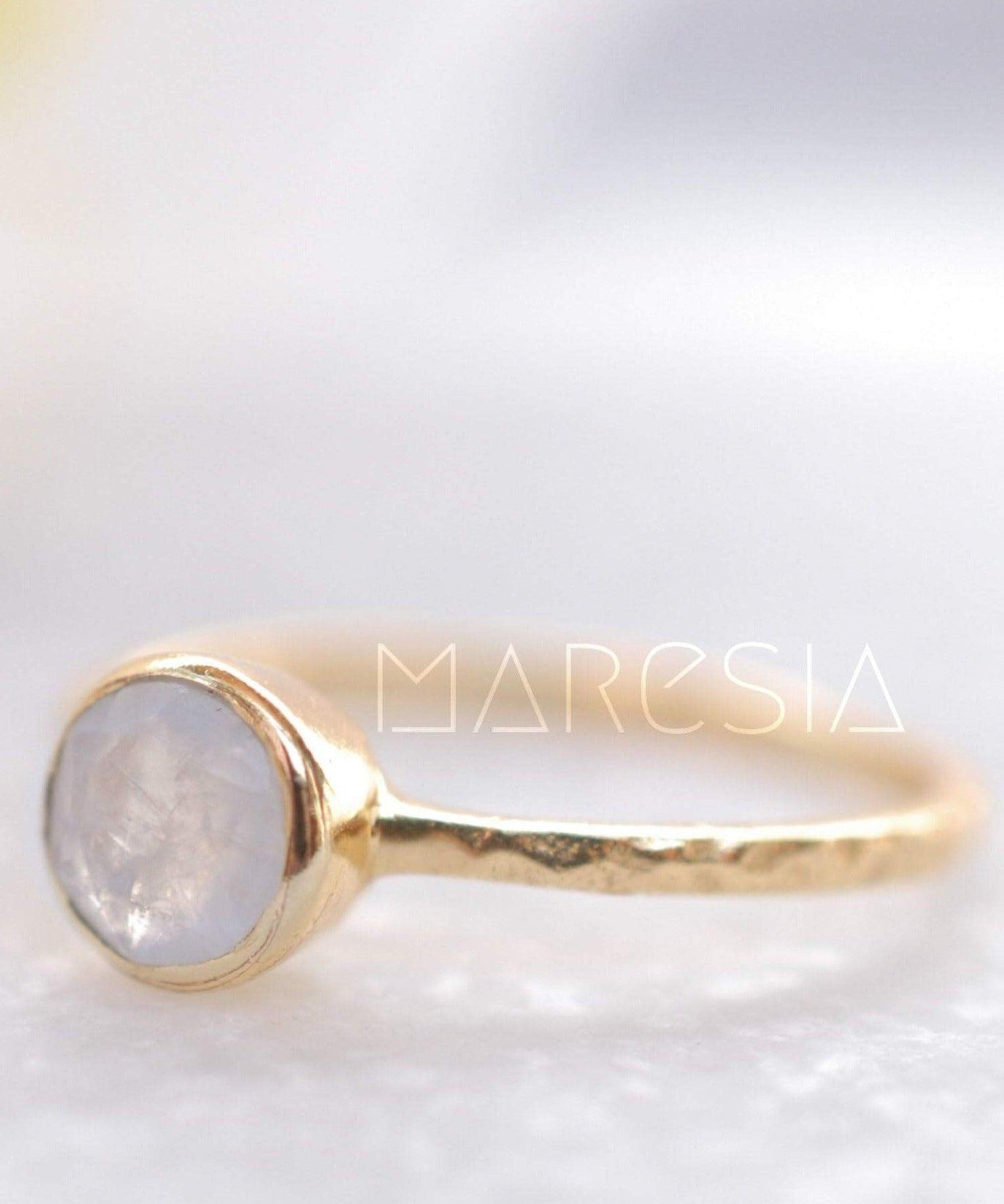 Moonstone Ring ~ 18k Gold Plated ~MR101A - Maresia Jewelry