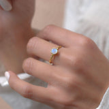 Moonstone Ring ~ 18k Gold Plated ~MR101A - Maresia Jewelry