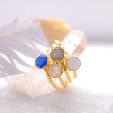 Moonstone Ring ~ 18k Gold Plated ~MR101A - Maresia Jewelry