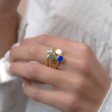 Moonstone Ring ~ 18k Gold Plated ~MR101A - Maresia Jewelry