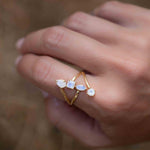 Moonstone Ring ~ Natural Stone ~ 18k Gold Plated ~ Jewelry ~ Handmade ~ Statement Ring ~ Boho ~ MR305