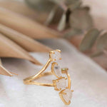 Moonstone Ring ~ Natural Stone ~ 18k Gold Plated ~ Jewelry ~ Handmade ~ Statement Ring ~ Boho ~ MR305