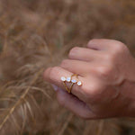 Moonstone Ring ~ Natural Stone ~ 18k Gold Plated ~ Jewelry ~ Handmade ~ Statement Ring ~ Boho ~ MR305