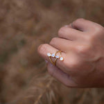 Moonstone Ring ~ Natural Stone ~ 18k Gold Plated ~ Jewelry ~ Handmade ~ Statement Ring ~ Boho ~ MR305