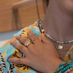 Moonstone Ring ~ Rectangular Stone ~ 18k Gold Plated ~ Jewelry ~ Handmade ~ Stackable ~ Boho ~ MR303