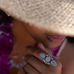 Moonstone Ring ~  Sterling Silver 925 ~ Handmade ~ Gemstone ~ Statement ~ Everyday ~ Hippie ~Bohemian~June Birthstone ~ MR246