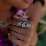 Moonstone Ring ~  Sterling Silver 925 ~ Handmade ~ Gemstone ~ Statement ~ Everyday ~ Hippie ~Bohemian~June Birthstone ~ MR246
