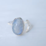Moonstone Ring ~ Sterling Silver 925 ~MR003 - Maresia Jewelry