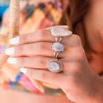 Moonstone Ring ~ Sterling Silver 925 ~ MR031 - Maresia Jewelry