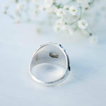 Moonstone Ring ~ Sterling Silver 925 ~MR104A - Maresia Jewelry