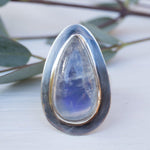 Moonstone Ring ~ Sterling Silver 925 ~ MR075 - Maresia Jewelry